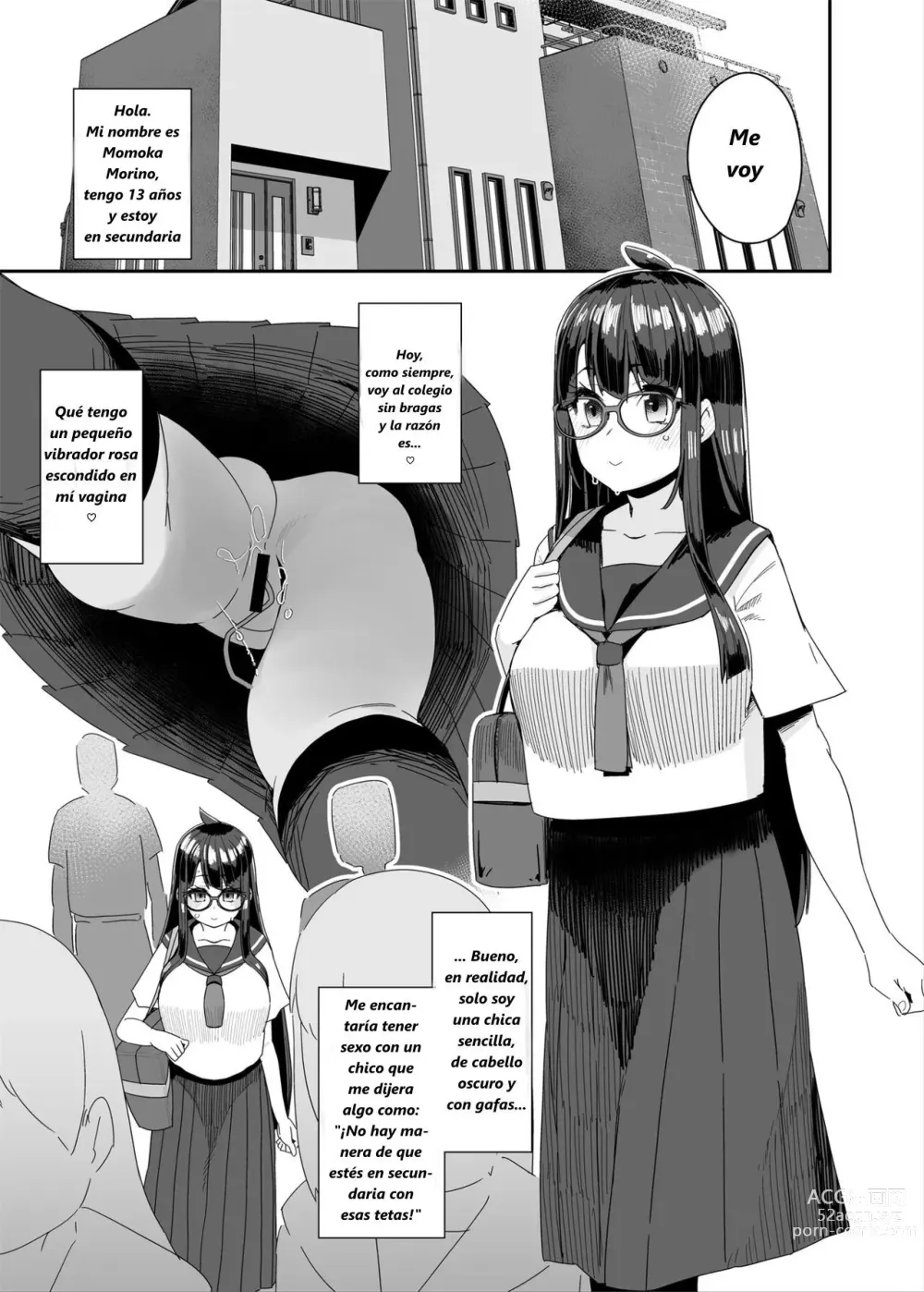 Page 10 of doujinshi Una Historia sobre una Chica de Secundaria Lasciva de Grandes Pechos Masturbándose en la Escuela