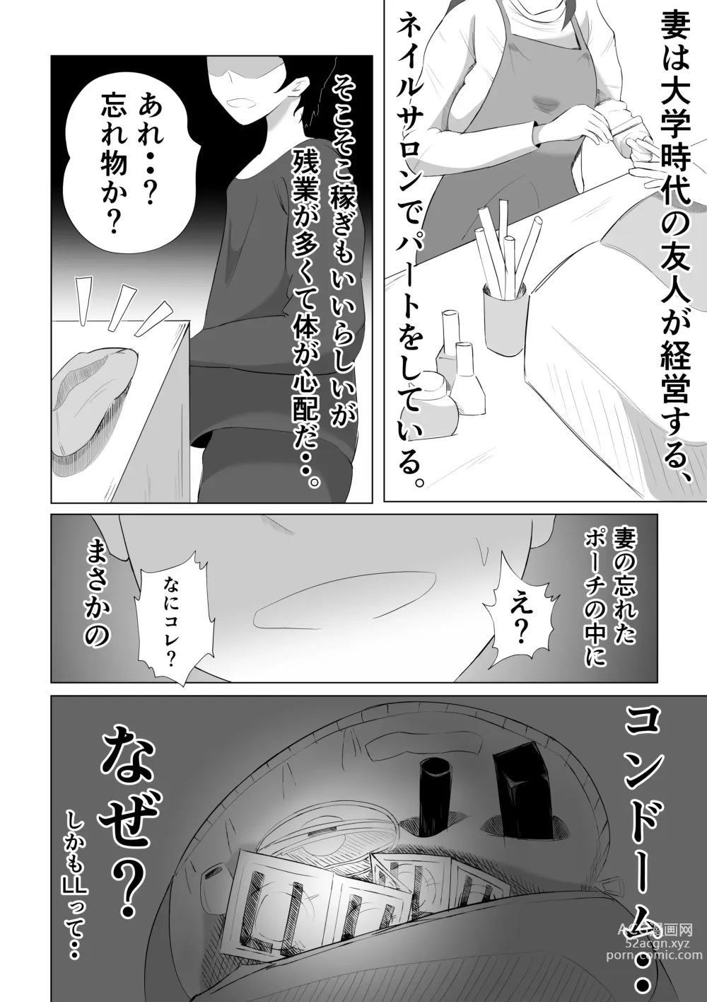 Page 8 of doujinshi Tsuma ga Ore ni Naisho de Doujin AV ni Deteita no Daga.