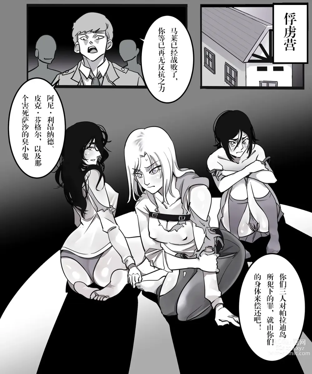Page 2 of doujinshi 进击的巨人：败北的奴隶