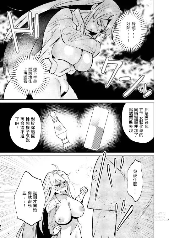 Page 9 of doujinshi 作為不良的我TS之後和陰角君兩個人做了愛的小故事