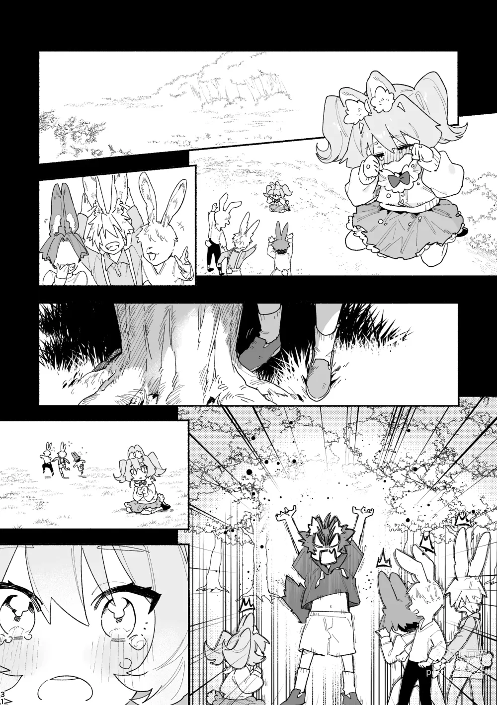 Page 31 of doujinshi ♂ ga Uke. Usagi-chan x Ookami-kun