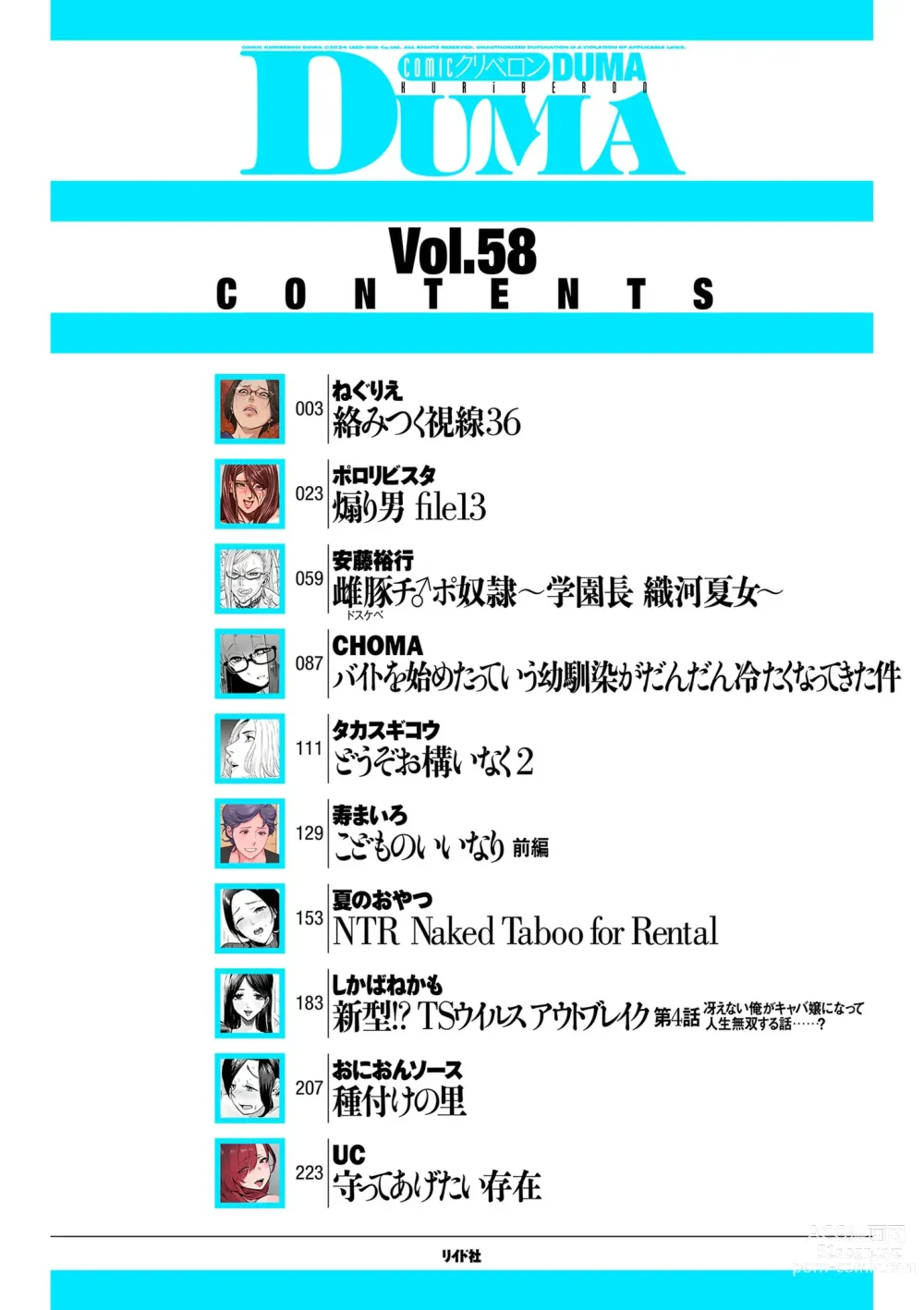 Page 2 of manga COMIC Kuriberon DUMA 2024-03 Vol.58