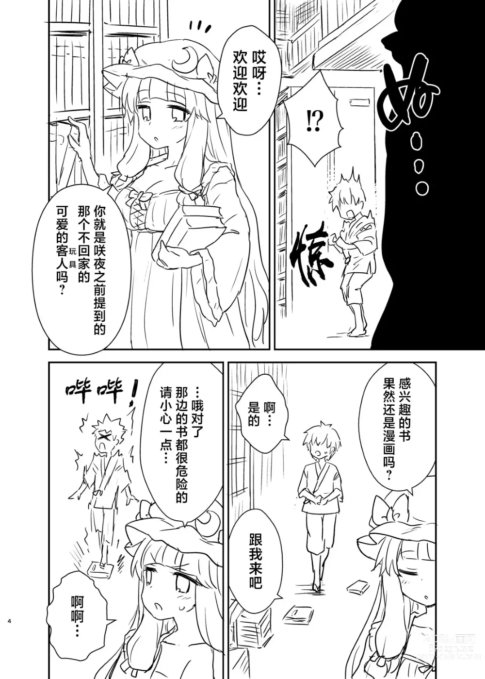 Page 3 of doujinshi Patchouli-sama ga Arawareta!