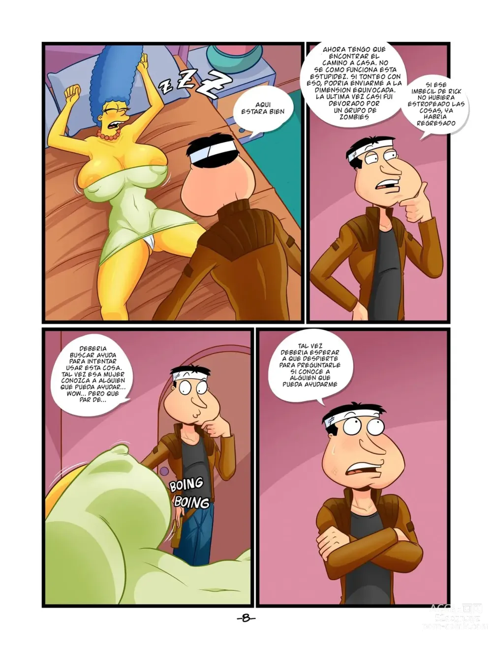 Page 8 of doujinshi Quagmire Into The Multiverse 2