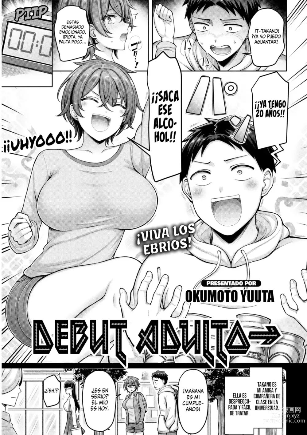 Page 1 of manga Debut Adulto