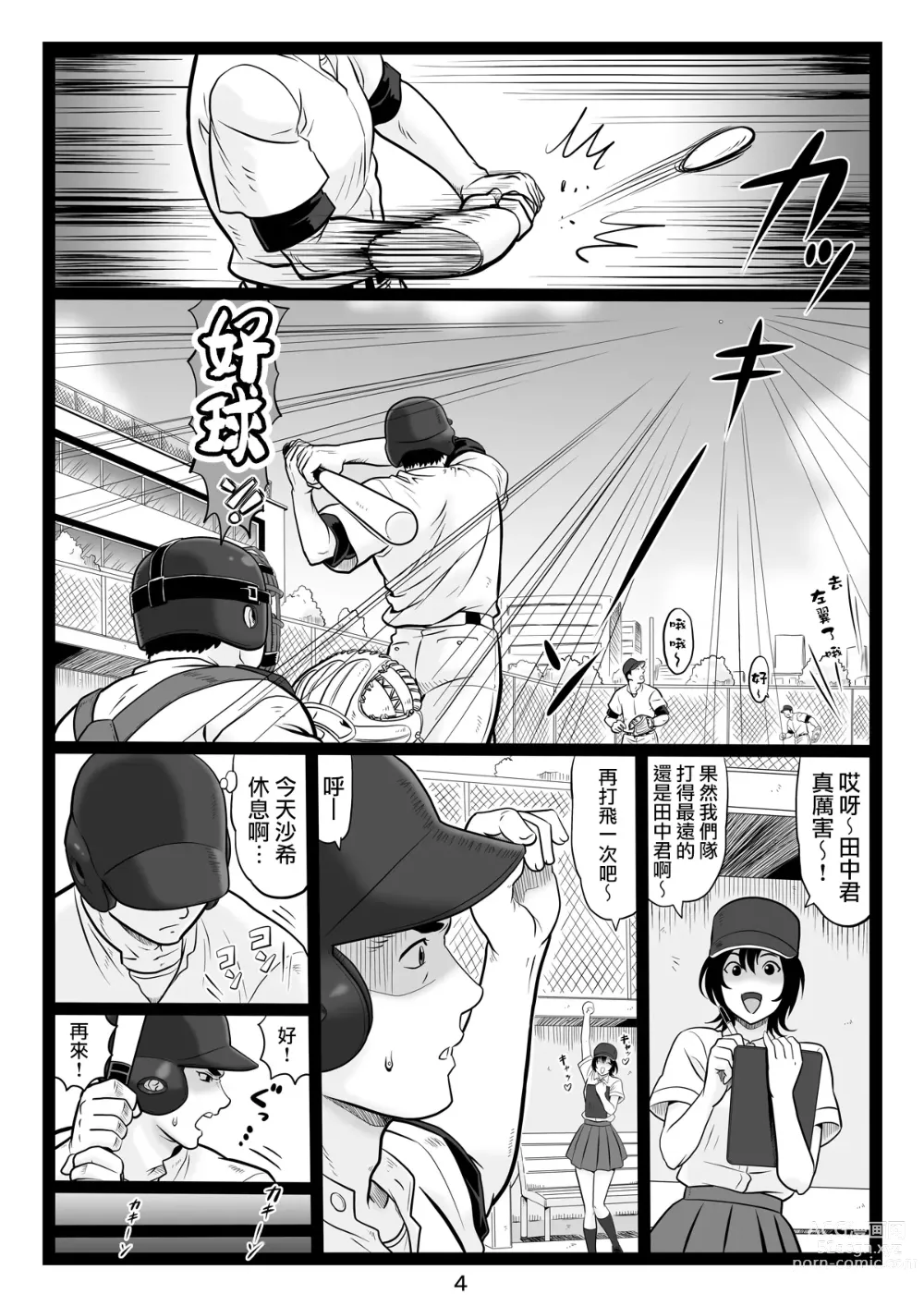 Page 4 of doujinshi Tawawa de Akarui Yakyuubu Manager ga Inshitsu na Kyoushi no Wana ni... Sonogo...