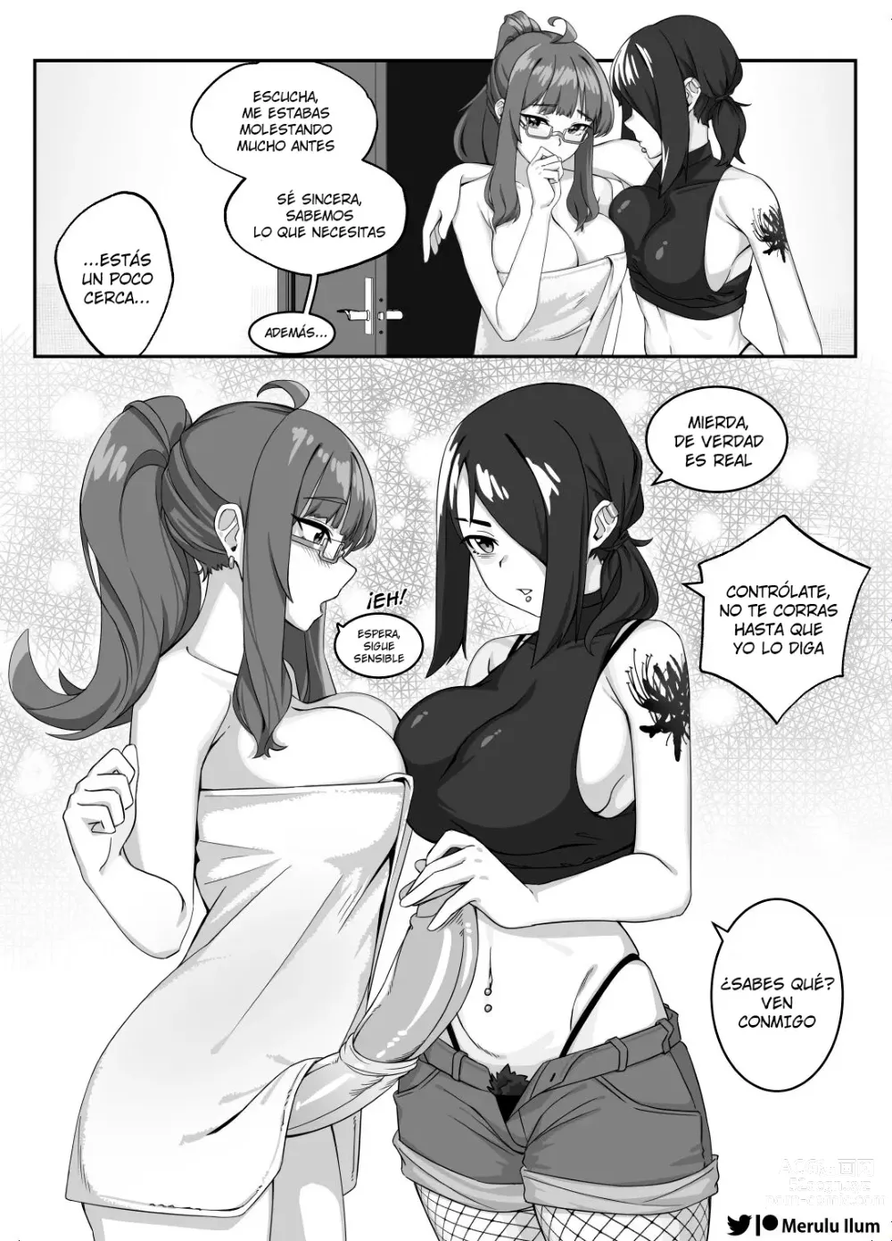 Page 4 of doujinshi Masturbation with a Giant Dick, Lets have fun! Ep.2