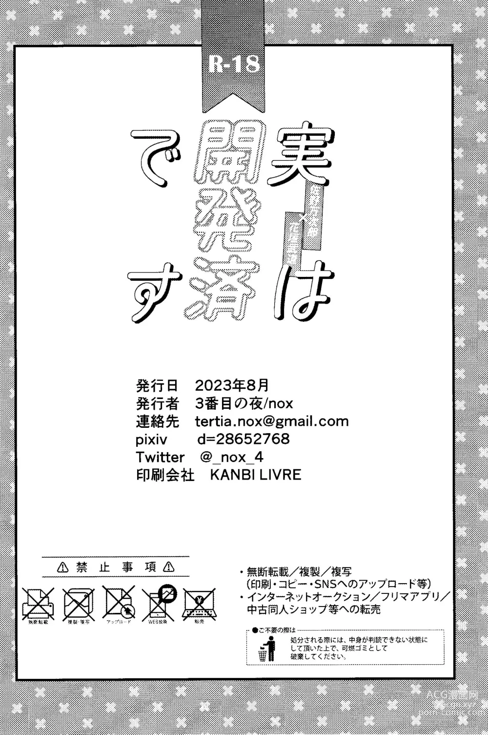 Page 31 of doujinshi Jitsuwa kaihatsu sumidesu