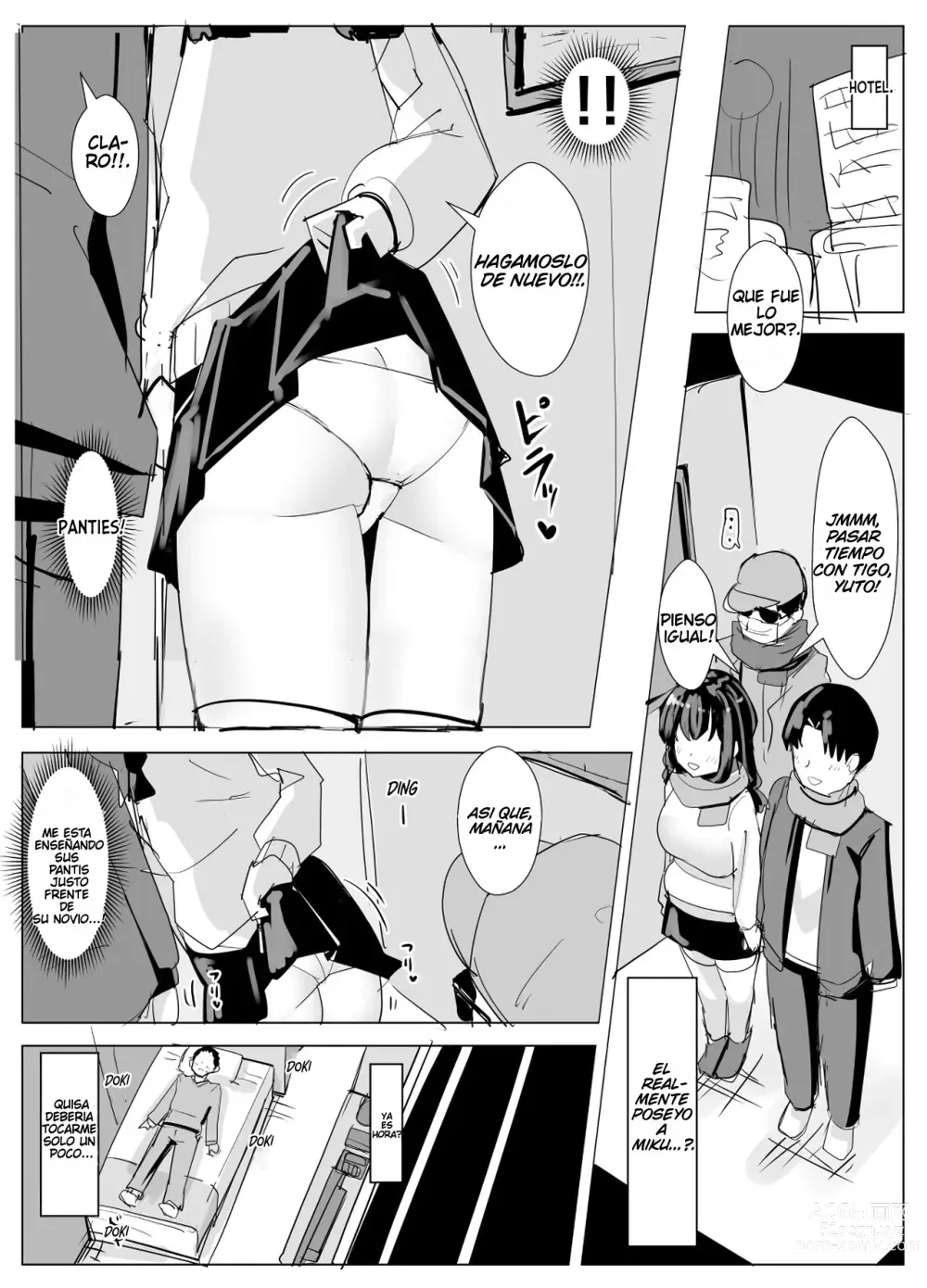 Page 4 of doujinshi Poseyendo e interrumpiendo la cita en disn*y de un compañero de clase.