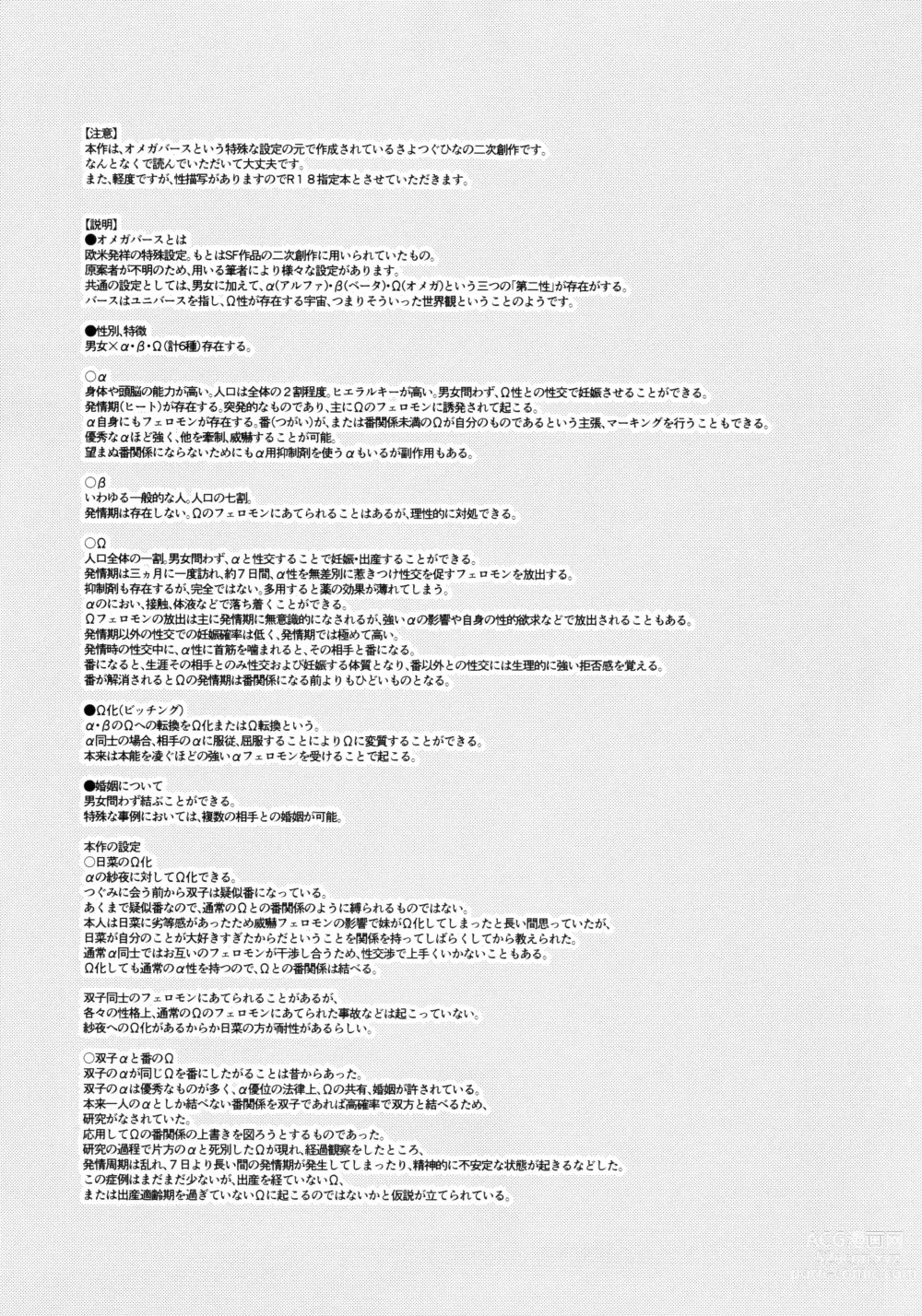 Page 2 of doujinshi Tada Aishiteiru to no Sentaku o,