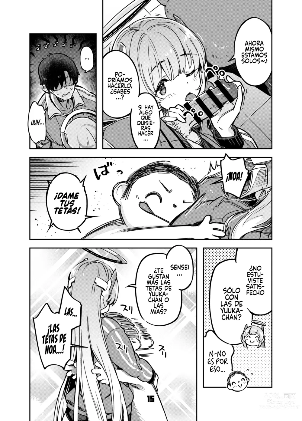 Page 14 of doujinshi Sensei? Yuuka-chan ni wa Naisho desu yo