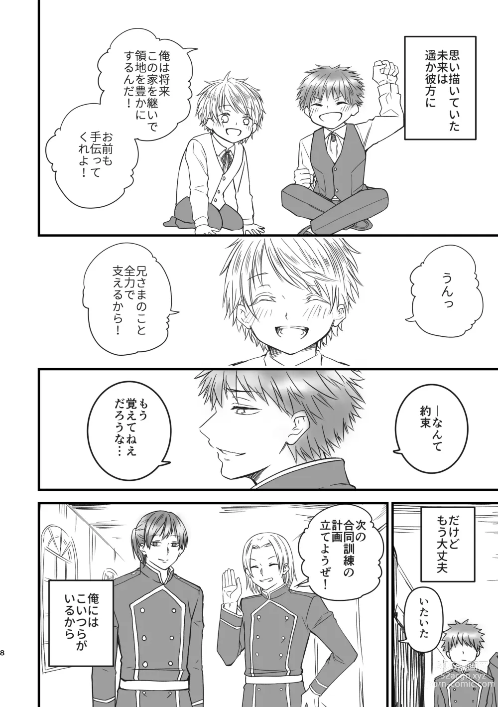 Page 8 of doujinshi Majutsu no Soyou ga Takai Otouto to Ochikobore no Ani