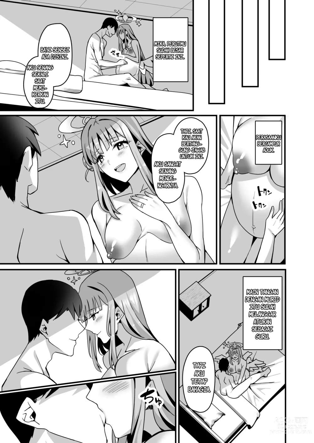 Page 26 of doujinshi Mika to Happy Love Love Sex Shite Haramaseru Hon - A book about happy loving sex with Mika and impregnation.