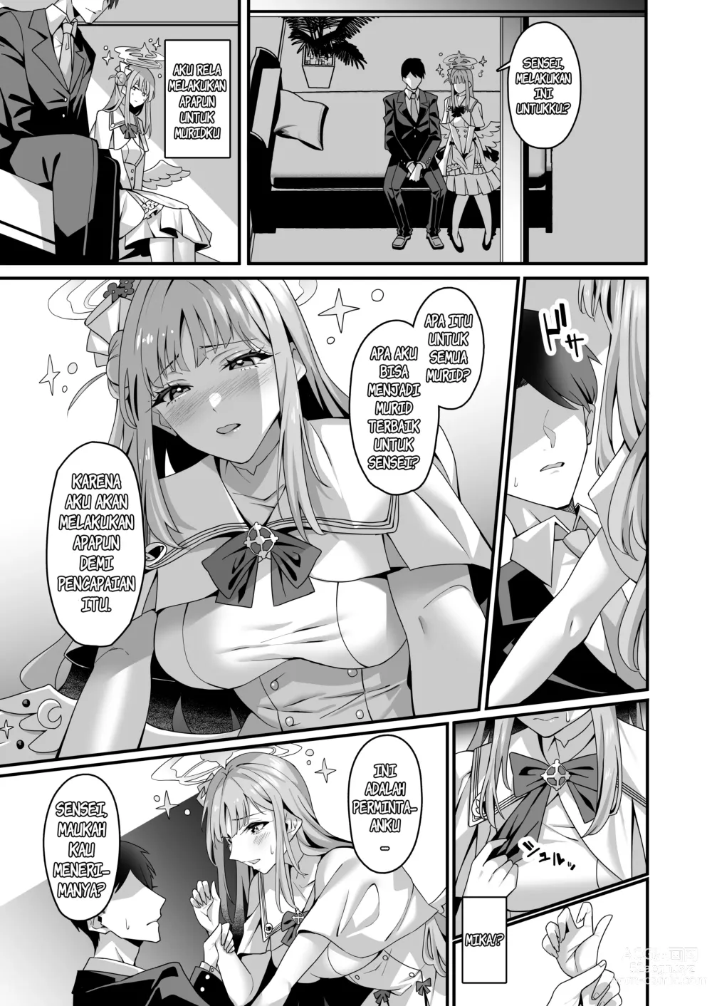 Page 4 of doujinshi Mika to Happy Love Love Sex Shite Haramaseru Hon - A book about happy loving sex with Mika and impregnation.