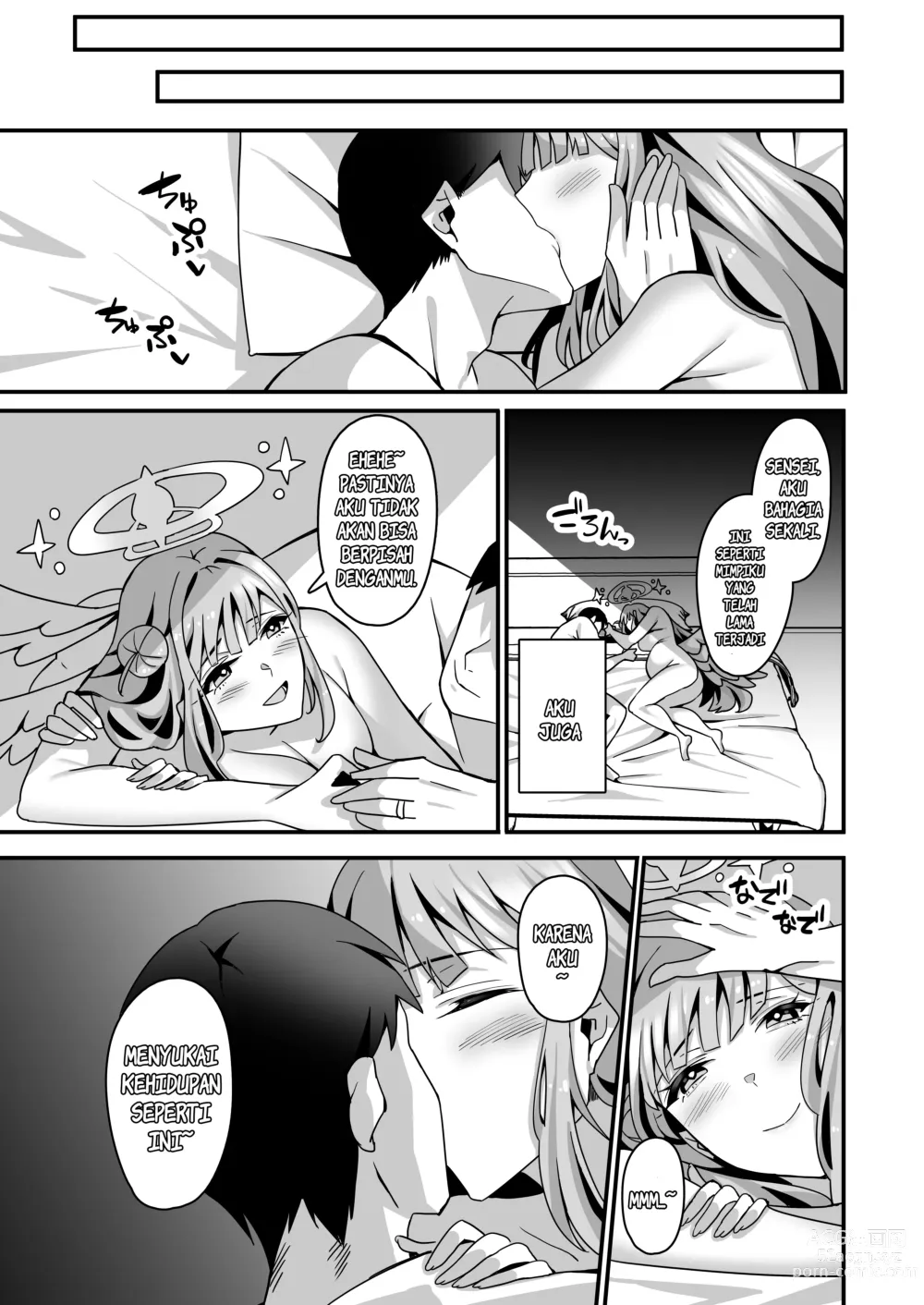Page 32 of doujinshi Mika to Happy Love Love Sex Shite Haramaseru Hon - A book about happy loving sex with Mika and impregnation.