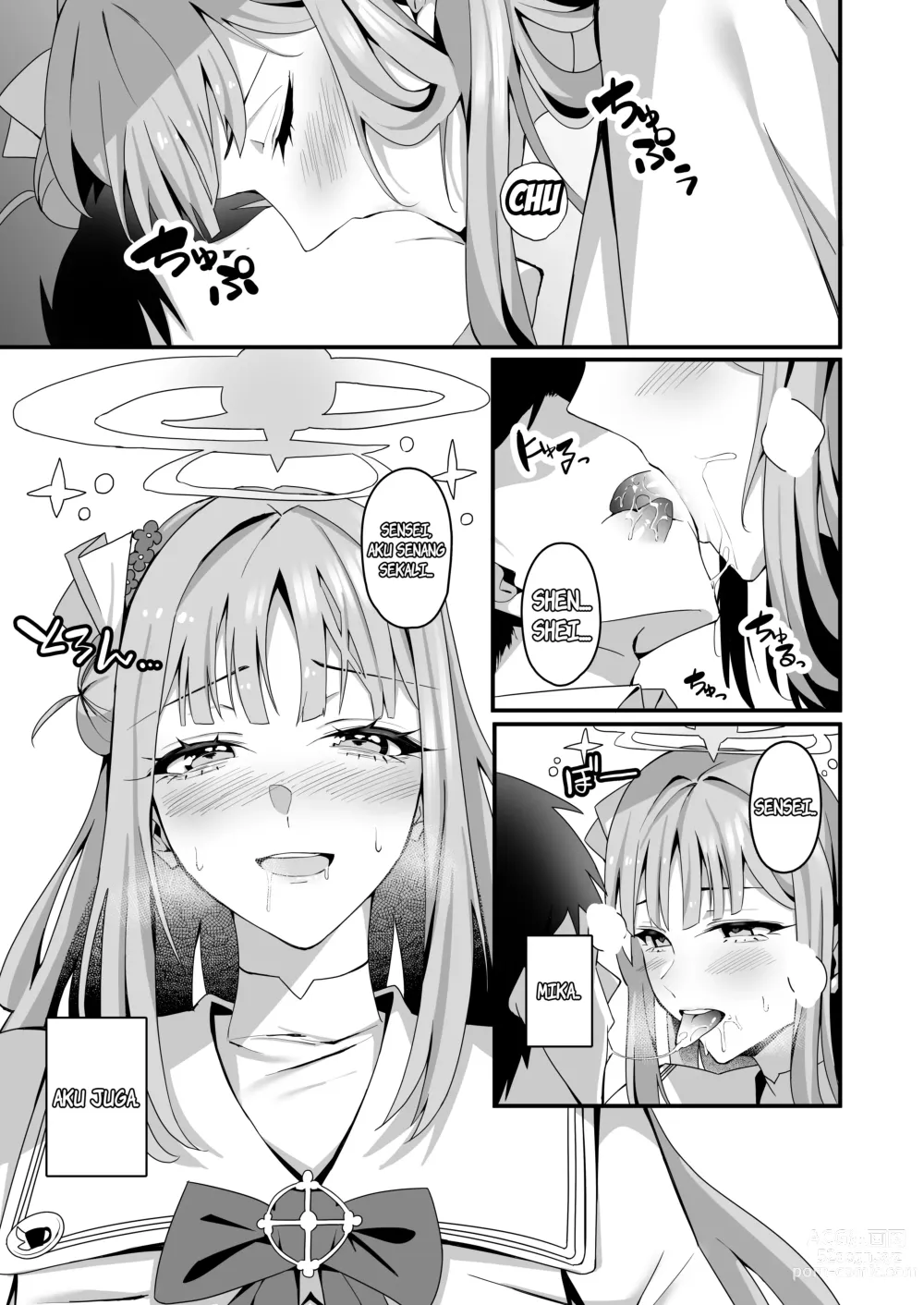 Page 6 of doujinshi Mika to Happy Love Love Sex Shite Haramaseru Hon - A book about happy loving sex with Mika and impregnation.