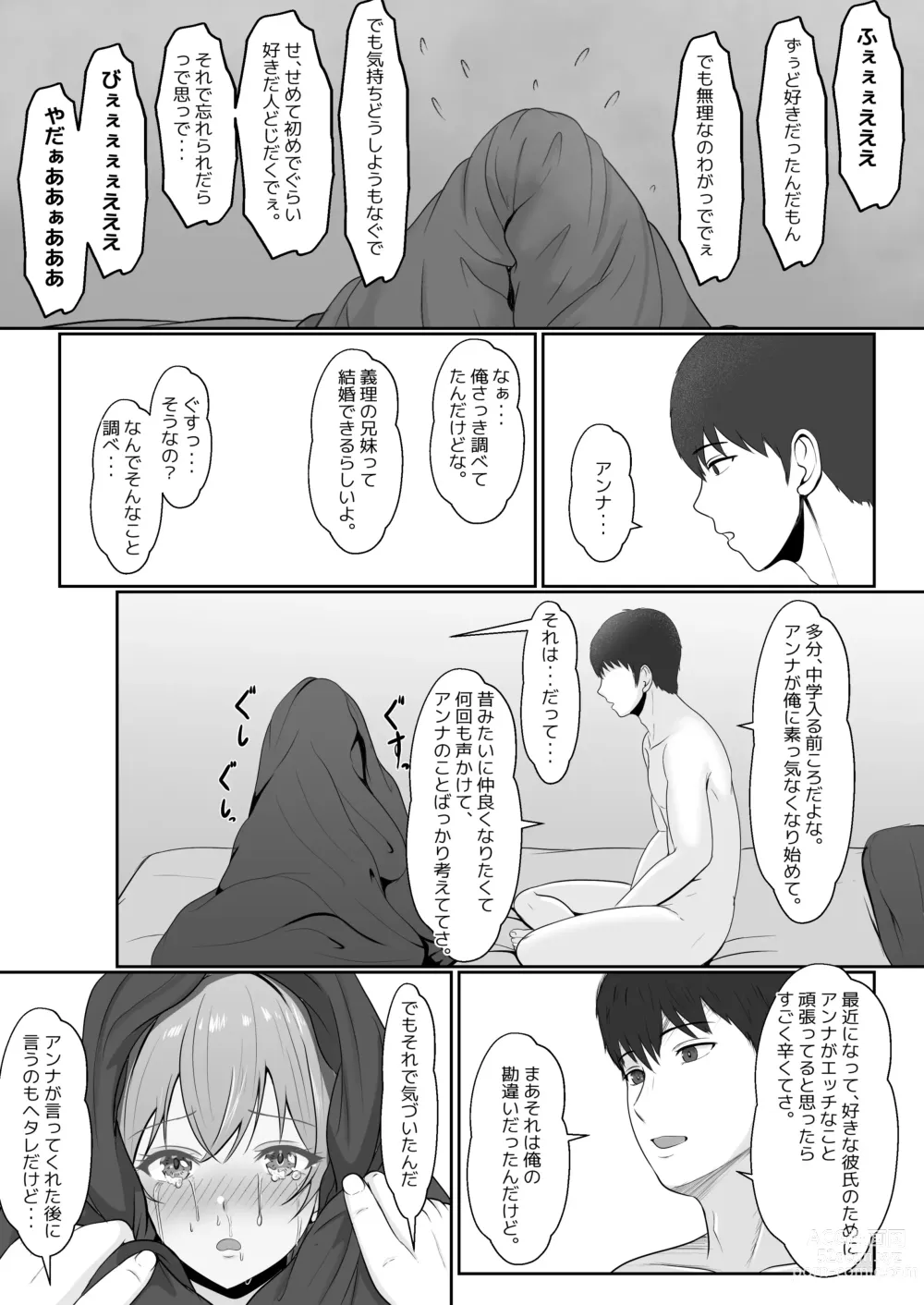 Page 35 of doujinshi Gimai ga Suiminyaku Nomaseyou to Shite Kurun desu kedo... 2