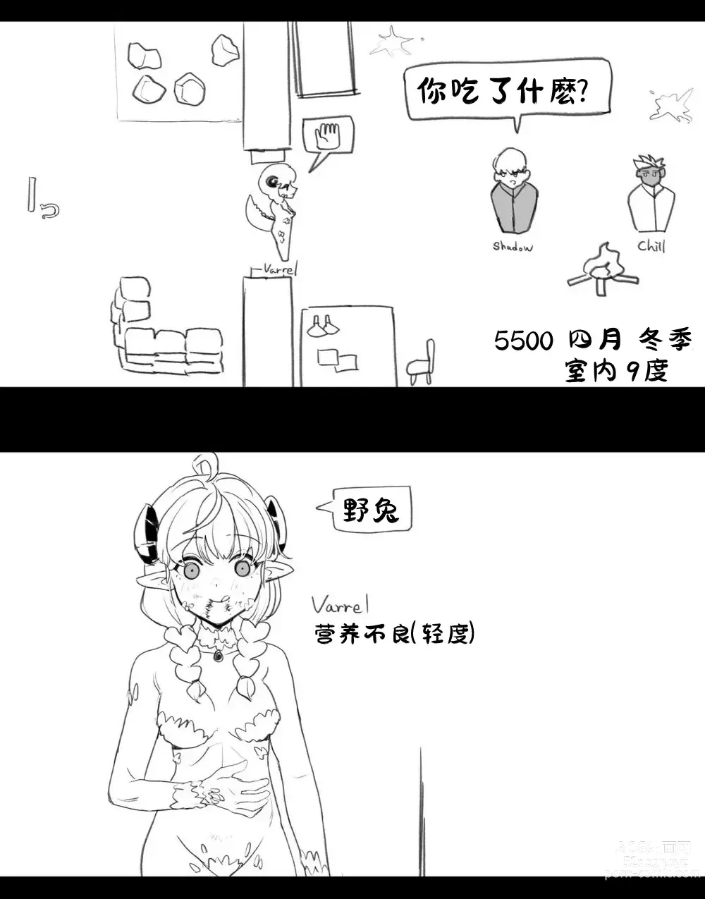 Page 6 of doujinshi 림월드 생존일지 -2- ｜龙人坏女孩 -02-【Rimworld漫画】
