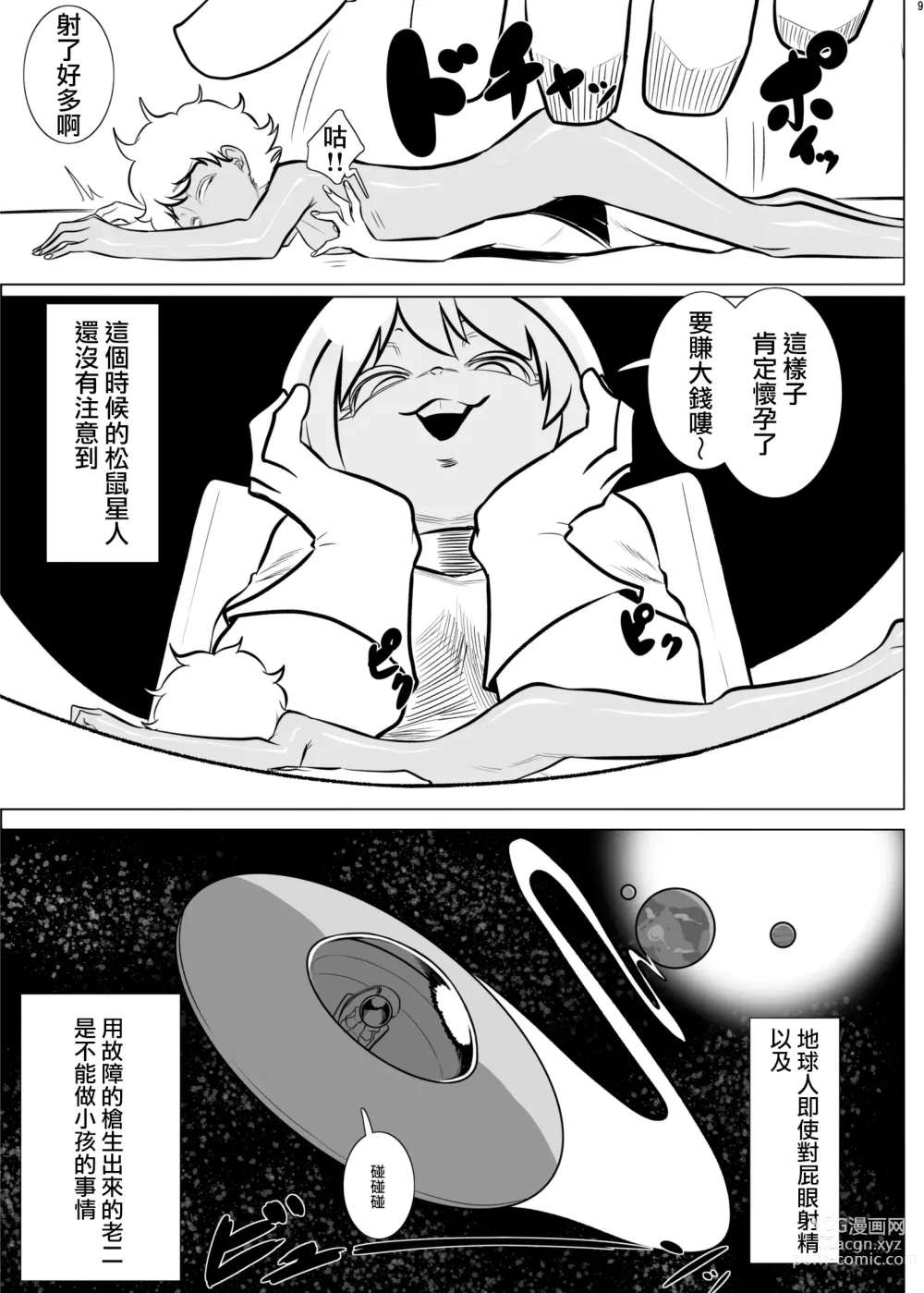 Page 9 of doujinshi Chikyuujin Youshoku Keikaku