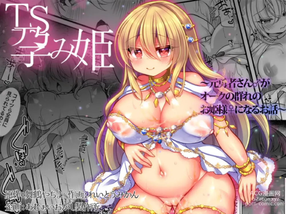 Page 1 of doujinshi TS Impregnated Princess ~A story about a former hero who becomes the princess of a group of orcs~