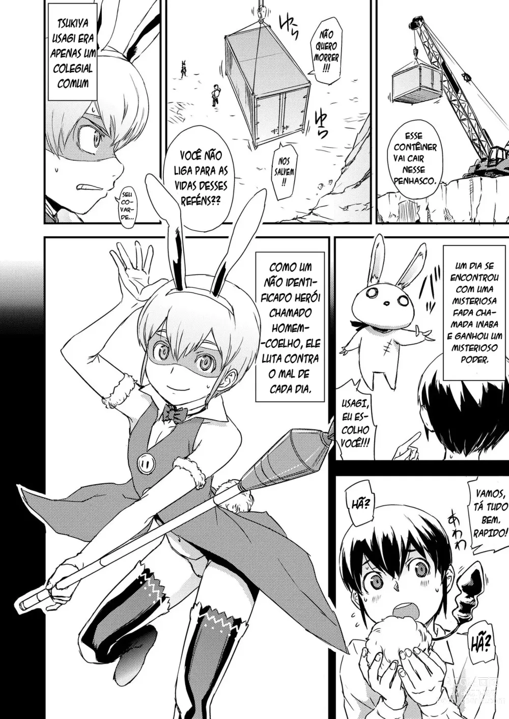 Page 2 of manga Vença! Homem-coelho
