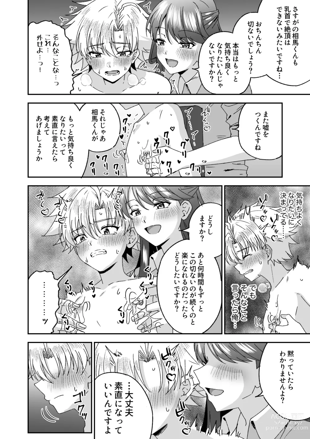 Page 25 of doujinshi A story about a delinquent boy who gets chastity belt ejaculation control reverse anal sex by a female teacher who is a nymphomaniac