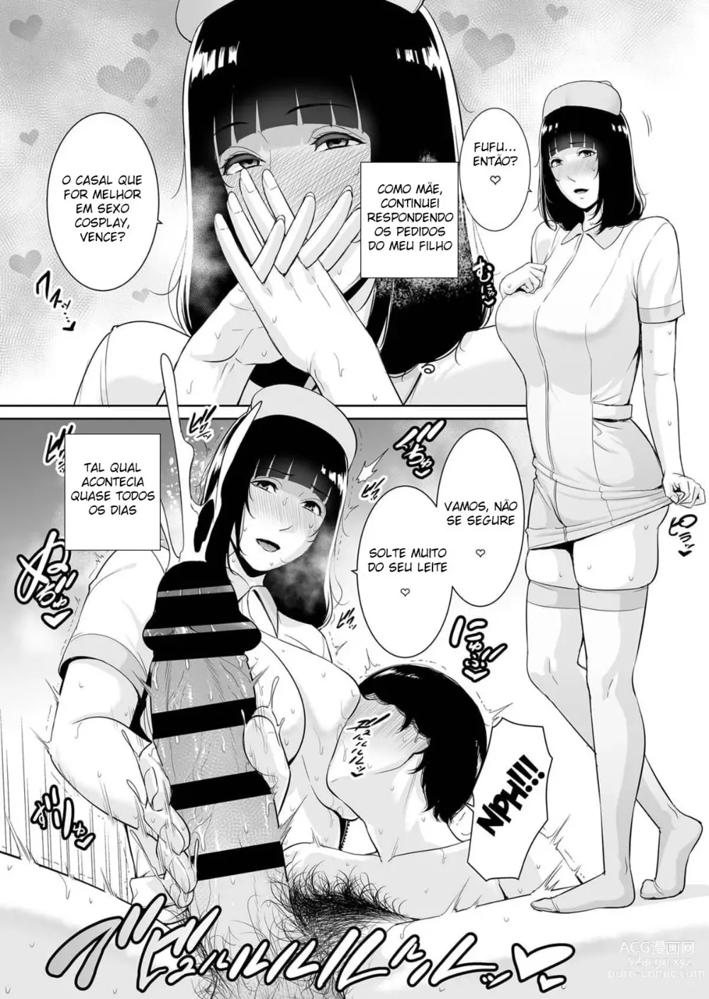 Page 19 of doujinshi Musuko ni Matagaru Hi ~Haha to Musuko no Hamedori Kiroku~