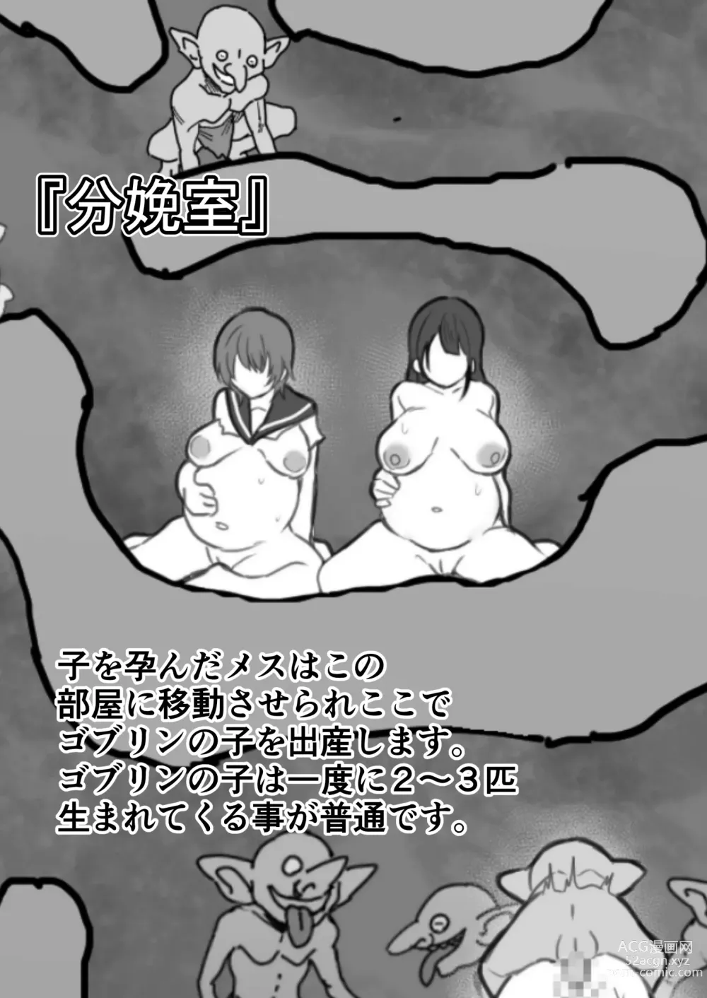 Page 11 of doujinshi Goblin no Suana ni Mesu o Irete Kansatsu Shita Kekka ga Yaba Sugita