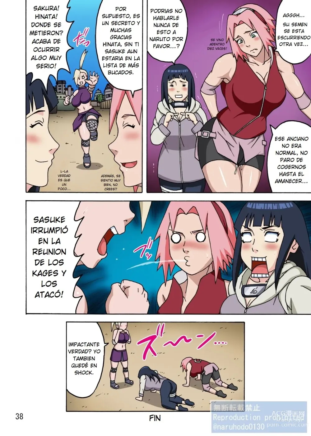 Page 39 of doujinshi SakuHina Inninden Full Color Remake-ban