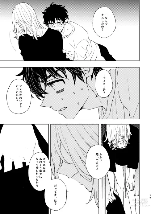 Page 74 of doujinshi Doushitatte Sukuwarenai yo.