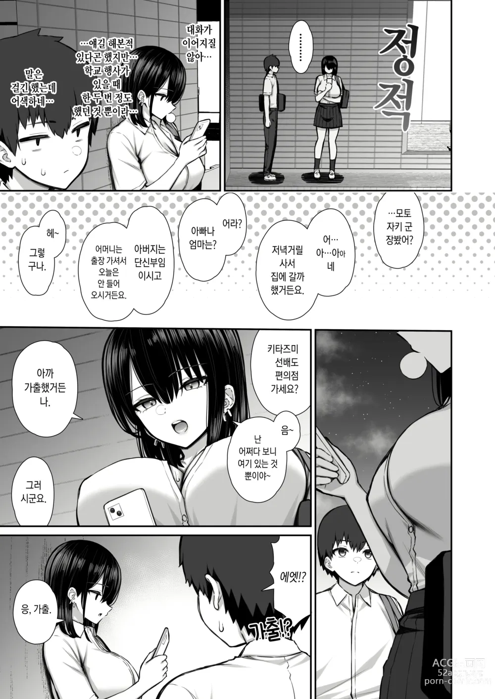 Page 4 of doujinshi 가출갸루 선배는 쉽게 대준다