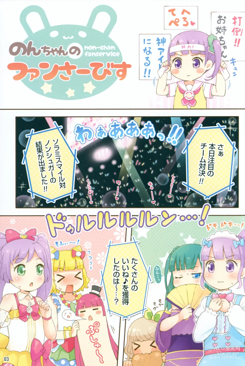Page 2 of doujinshi [Momomoya (Mizuno Mumomo) Non-chan no Fanservice