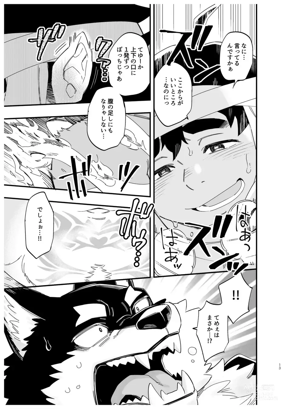 Page 14 of doujinshi Ookami nanka Kowakunai!