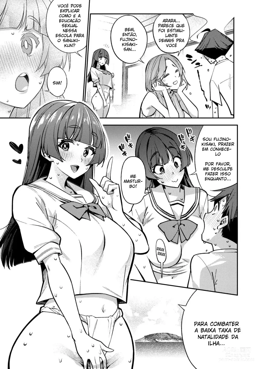 Page 6 of doujinshi O Único Pênis -Para Praticar Educação Sexual Em Uma Ilha Remota-