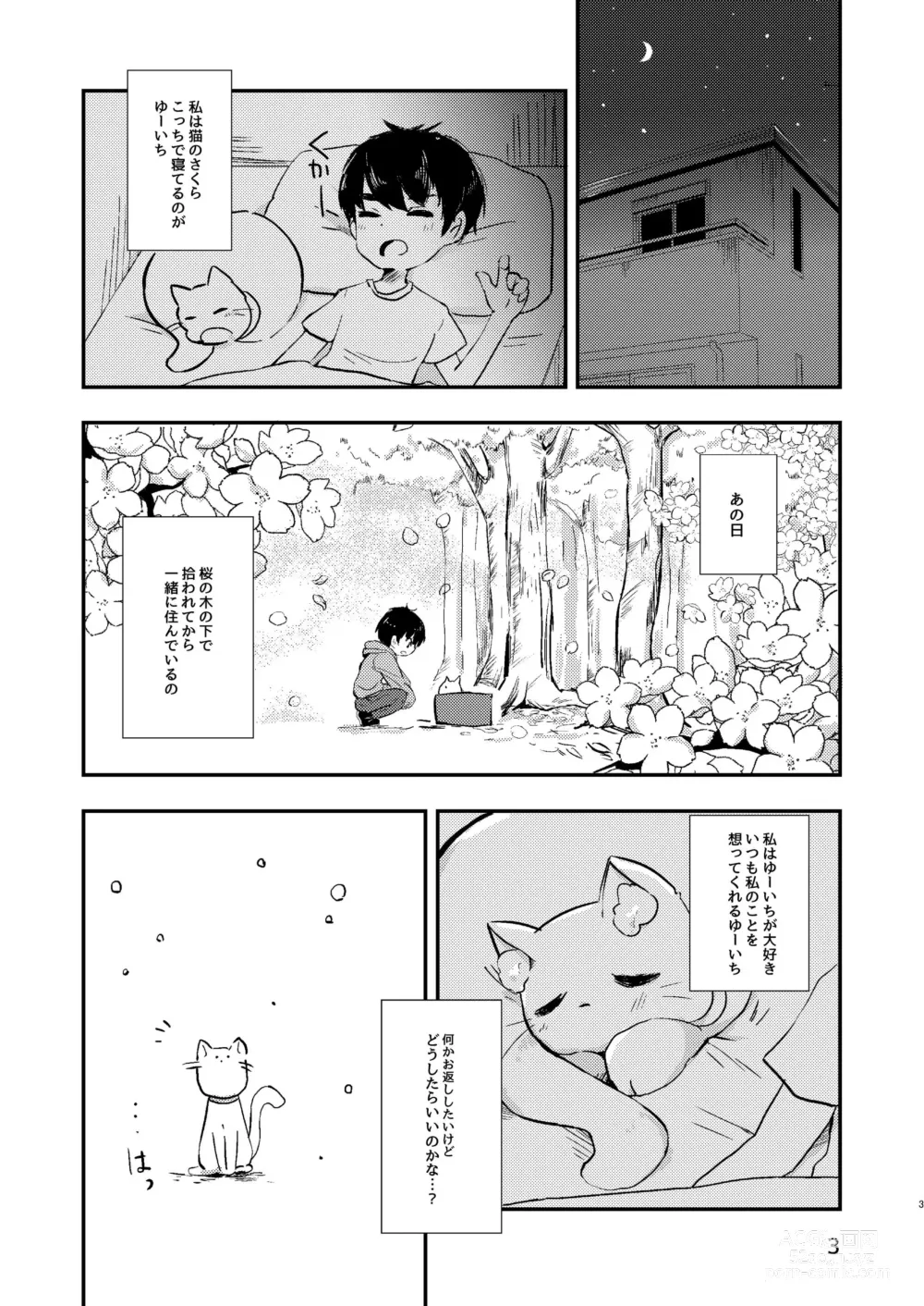 Page 2 of doujinshi Ongaeshi no Neko