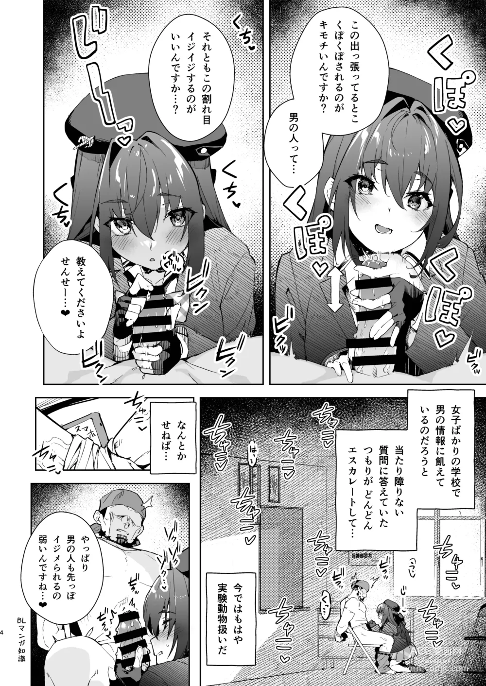 Page 4 of doujinshi Marine Senchou no JK Hon