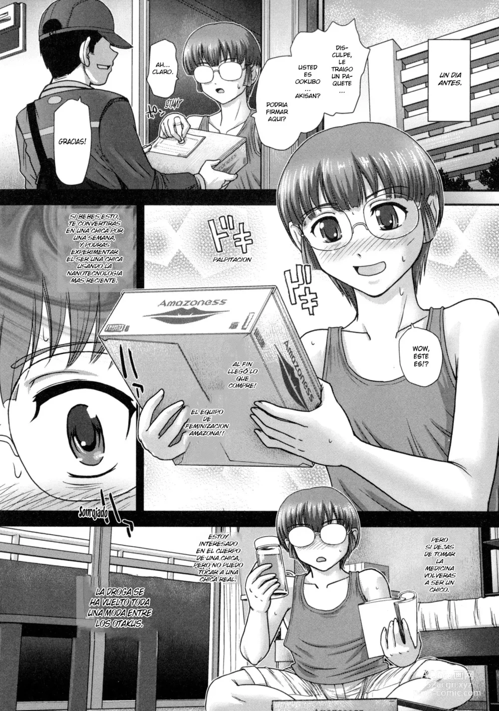 Page 2 of manga Feminization Call Center