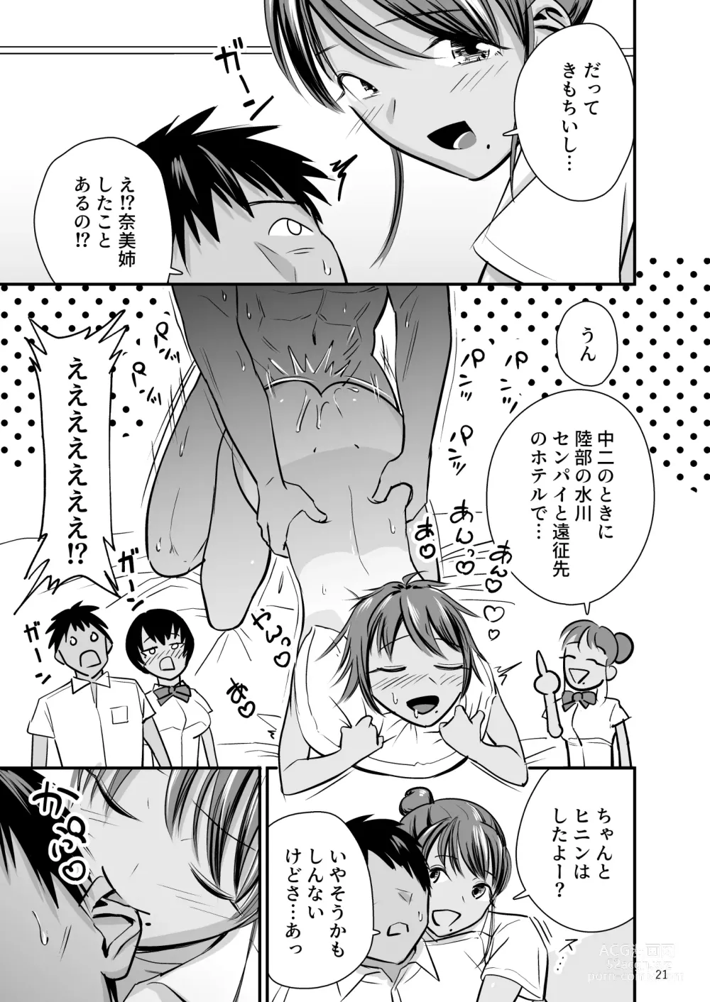 Page 20 of doujinshi Tobitai Karada ~Osananajimi no Hikishimatta Kasshoku Hada ni Boku ha Nandomo Shasei shita~