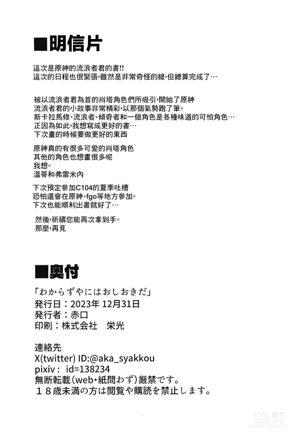 Page 23 of doujinshi Wakarazuya ni wa  Oshiokida