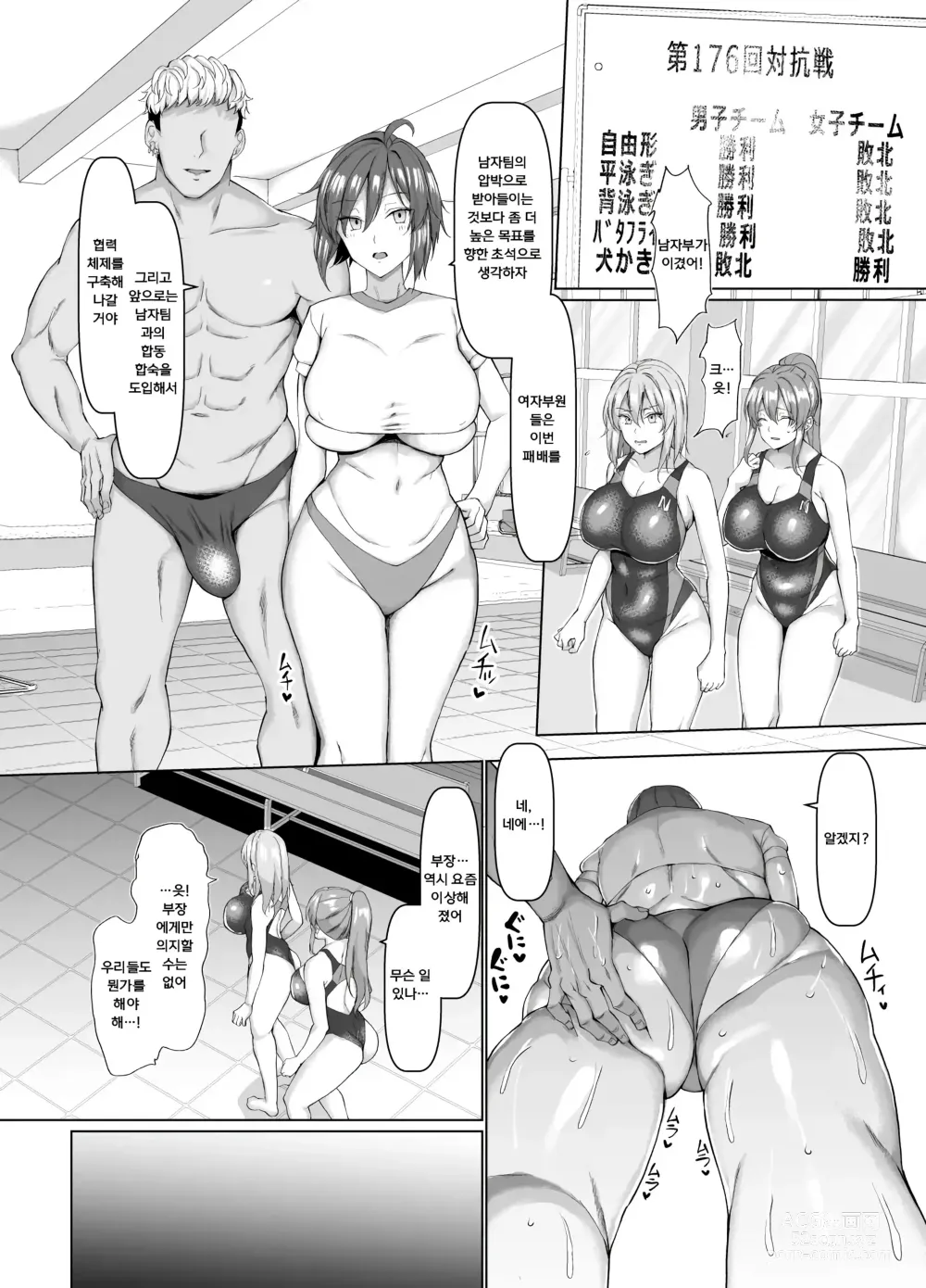 Page 61 of doujinshi Kyouei Joshi to Nikushoku Danshi no Waisetsu na Mitsuyakuㅣ수영녀와 육식남의 음란한 비밀약속