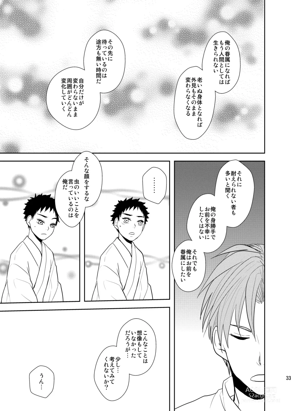 Page 32 of doujinshi Kyuuketsuki wa Bishounen no Seieki shika Suwanai