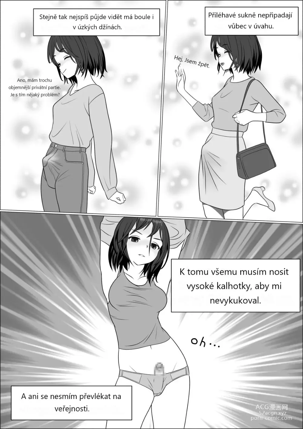 Page 13 of doujinshi CHINPO LADY An Otaku Girl Grows a Dick