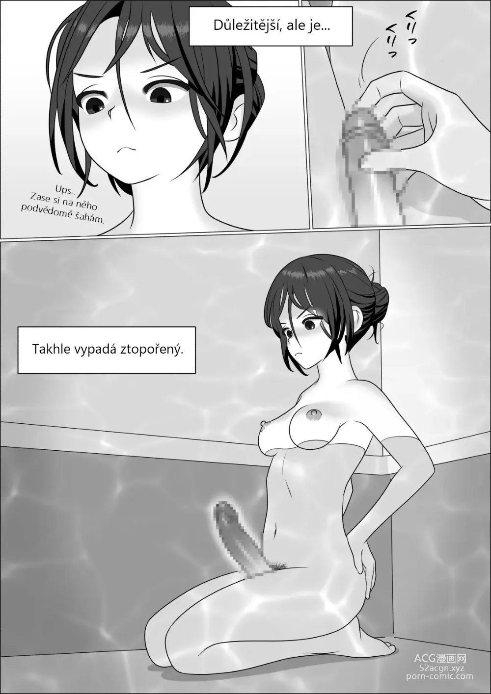 Page 14 of doujinshi CHINPO LADY An Otaku Girl Grows a Dick