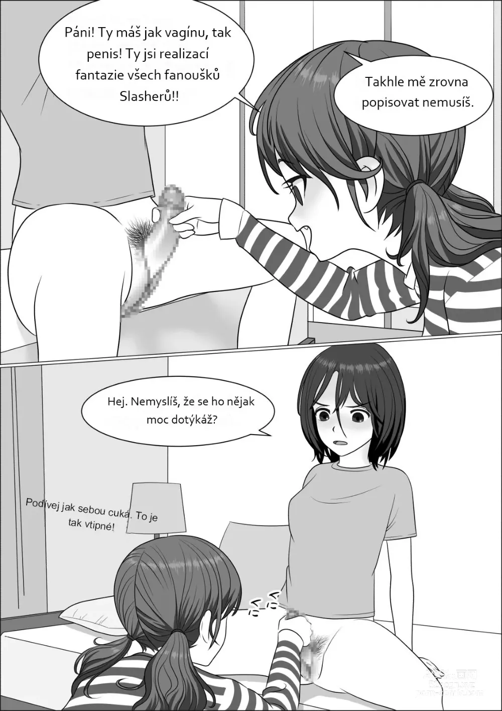 Page 20 of doujinshi CHINPO LADY An Otaku Girl Grows a Dick