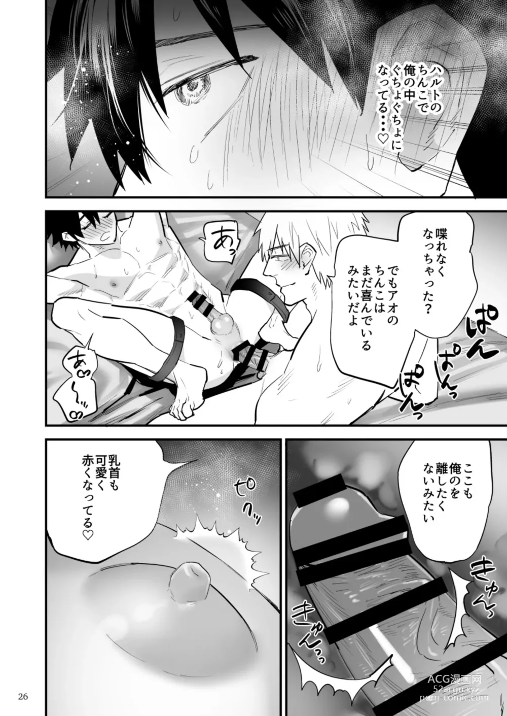 Page 27 of doujinshi Kareshi ni Batsu Game ~Hajimete no Kyousei Zecchou~