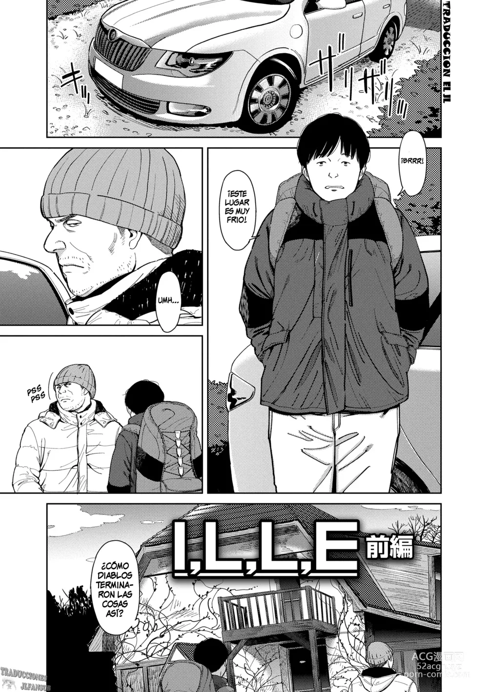 Page 1 of manga I,L,L,E ch. 1 (decensored)