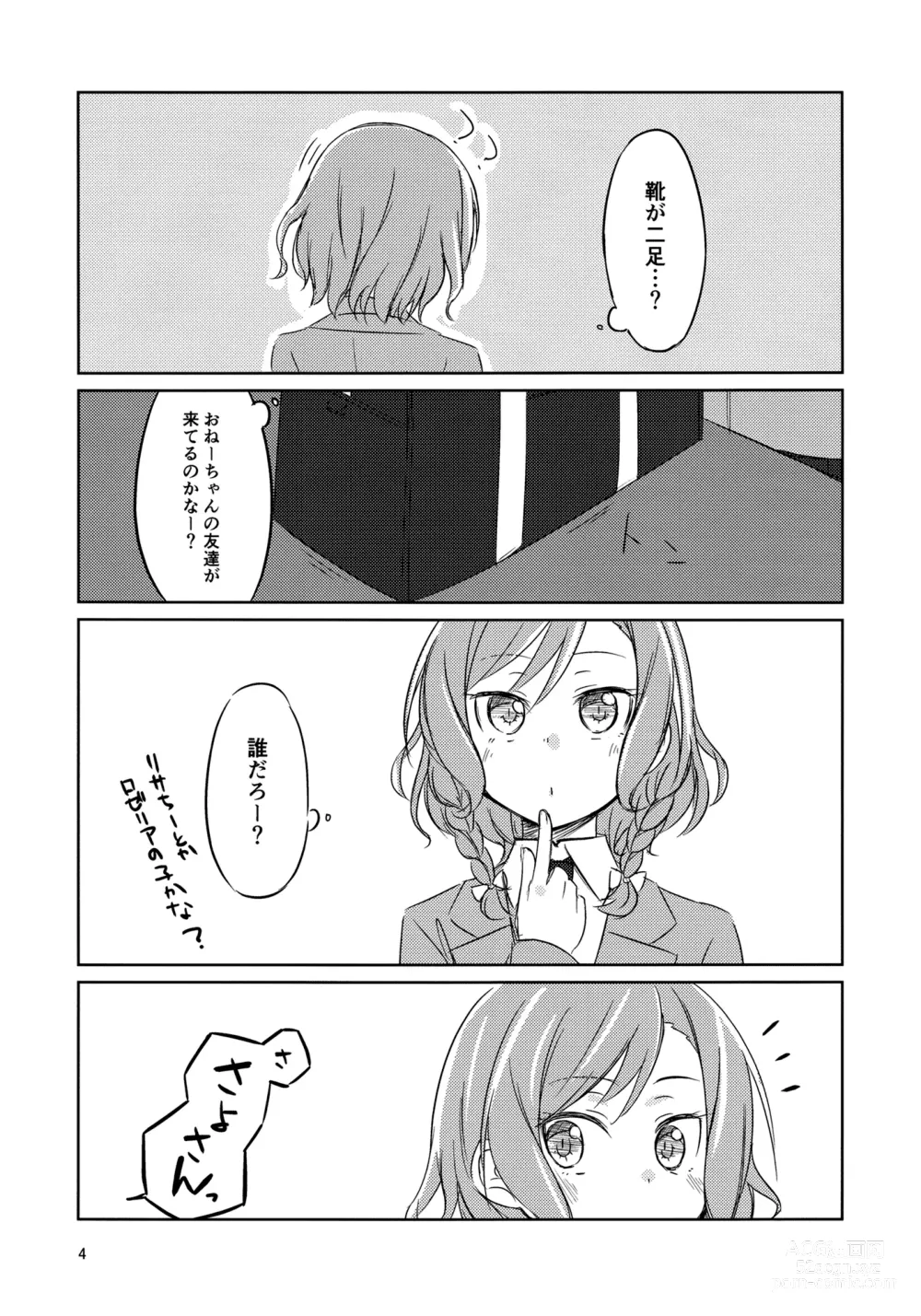 Page 3 of doujinshi Yoru ni Tori o Mita