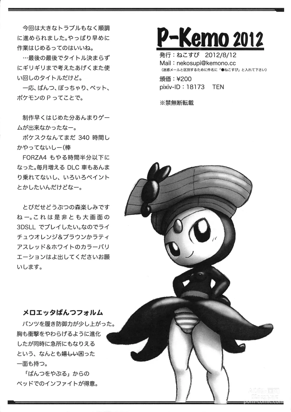 Page 17 of doujinshi P-Kemo 2012