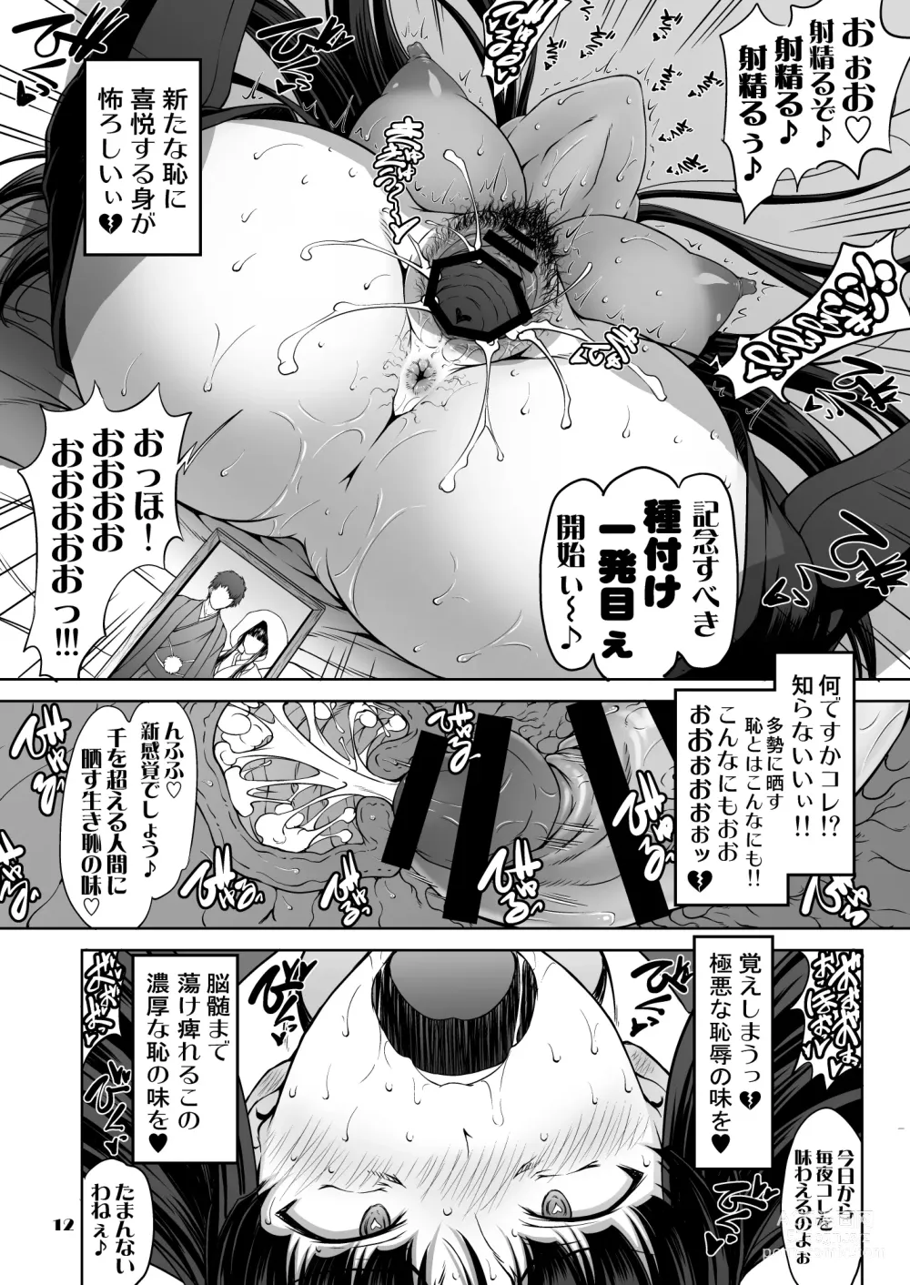 Page 12 of doujinshi Iemoto no Hyakuya  Taetara Soku Kaihou! Jikkyou Tanetsuke Namahaishin