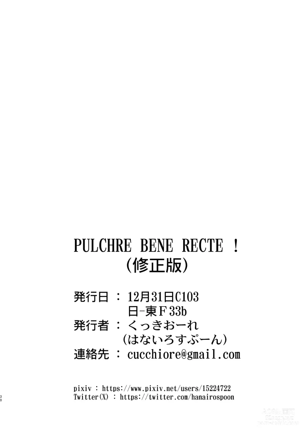 Page 32 of doujinshi PULCHRE BENE RECTE!